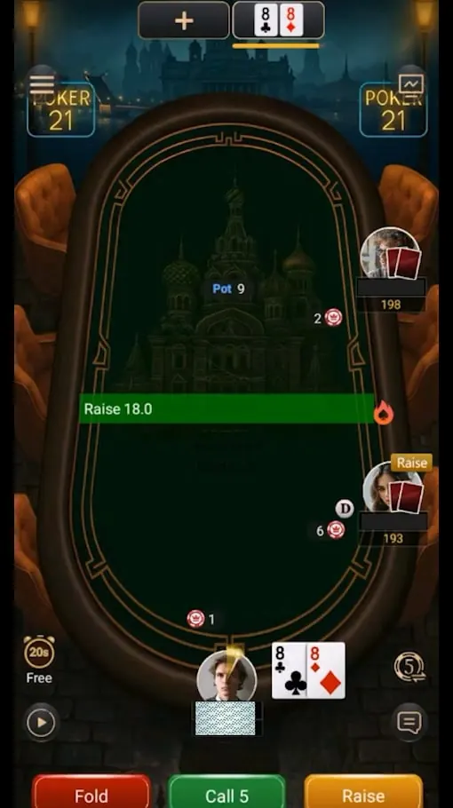 Poker21 Plus bot screenshot