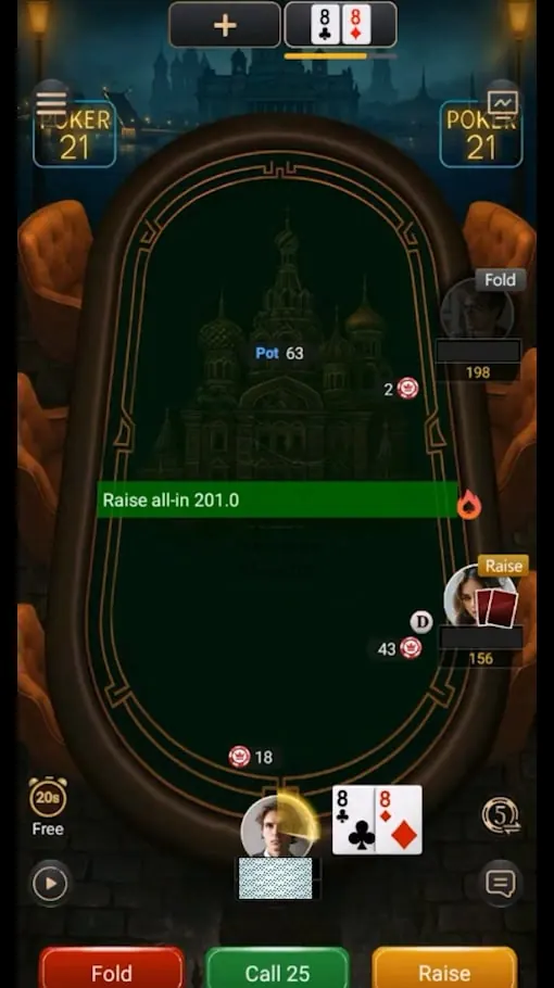 Poker21 Plus bot screenshot