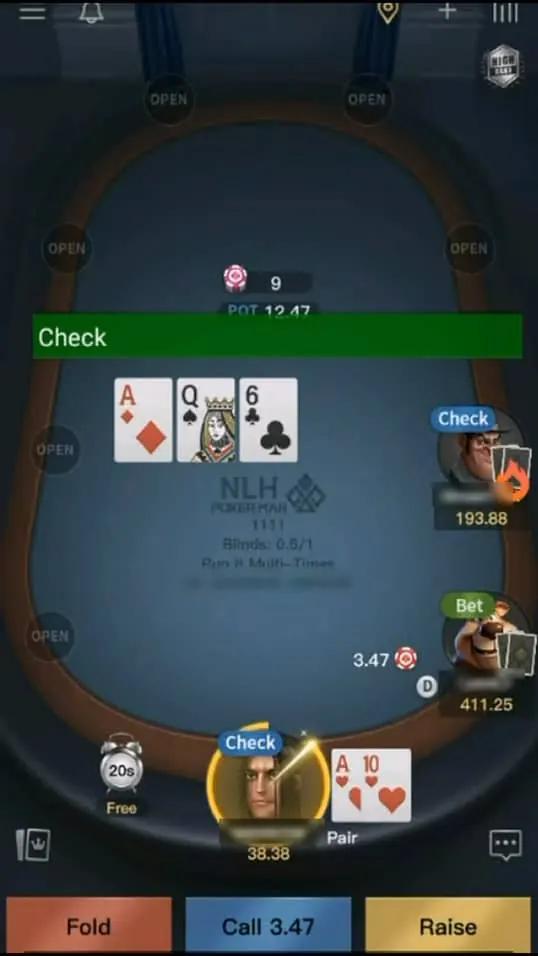 PokerMan bot screenshot