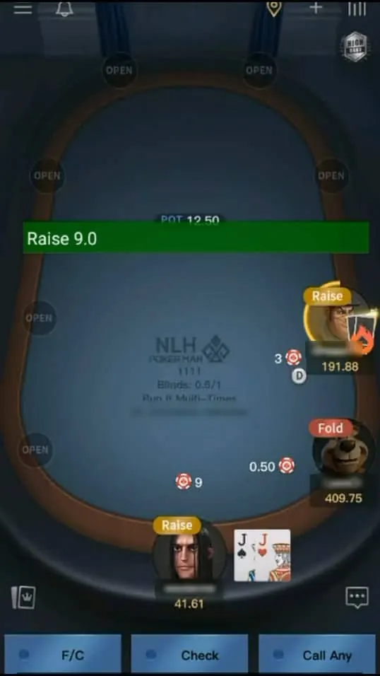 PokerMan bot screenshot