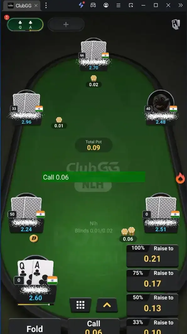 ClubGG bot screenshot