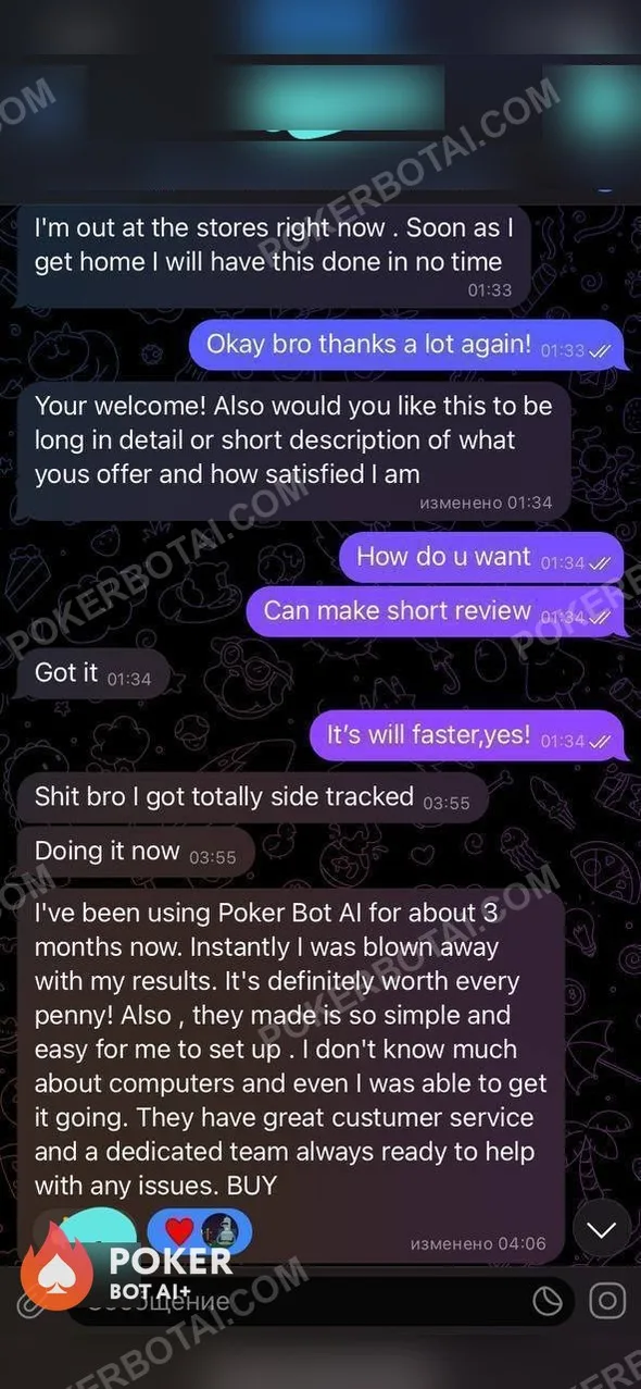 PokerNex user review screenshot