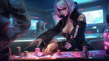 girl play poker bot