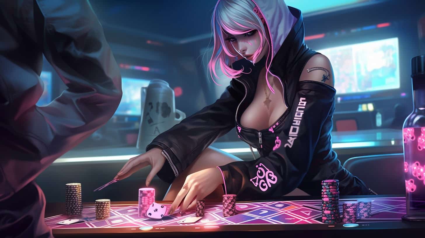 girl play poker bot