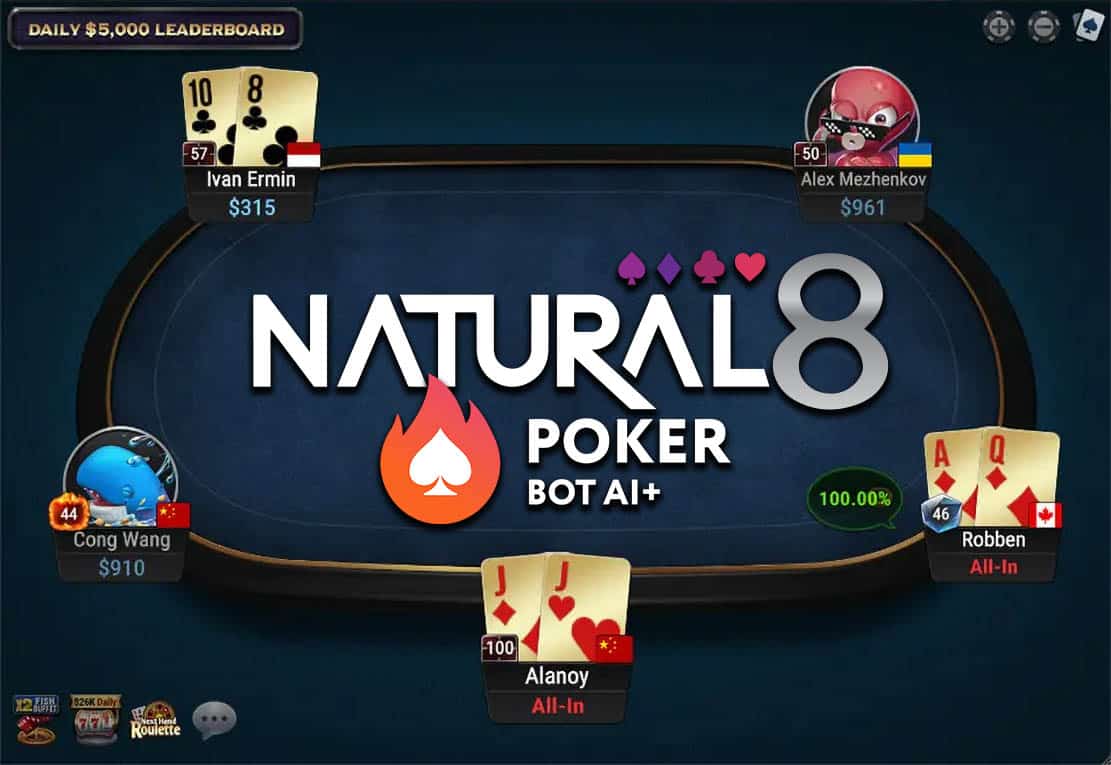 Natural8 bot poker AI