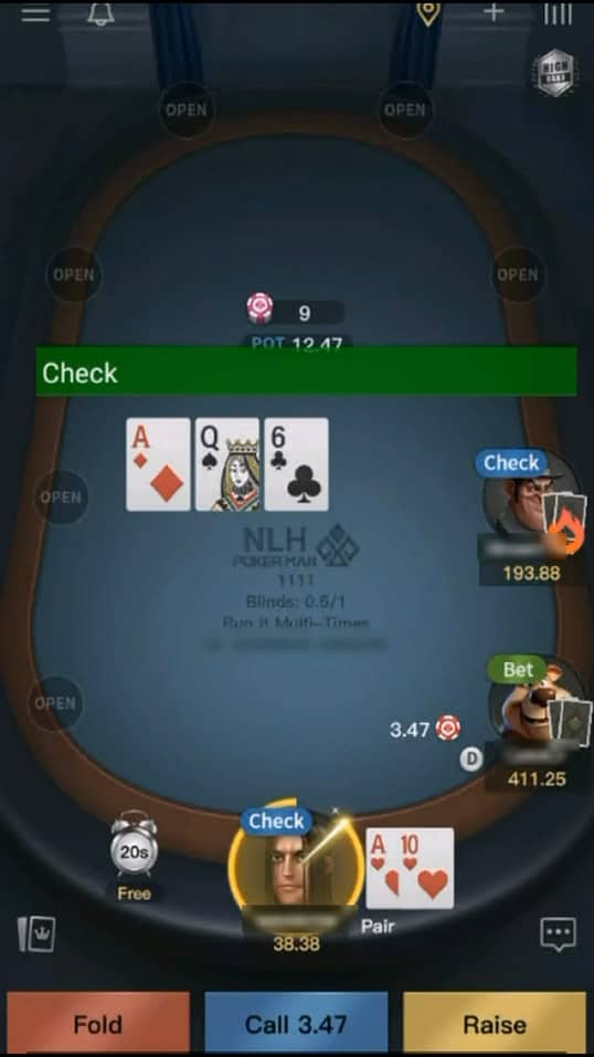 PokerMan bot screenshot