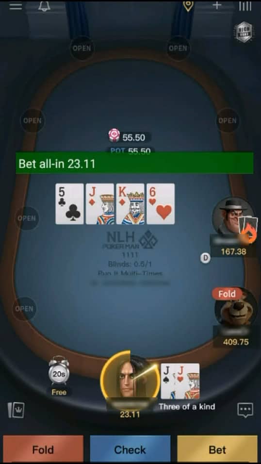 PokerMan bot screenshot