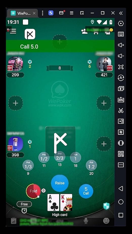 WePoker (WPK) Bot bot screenshot
