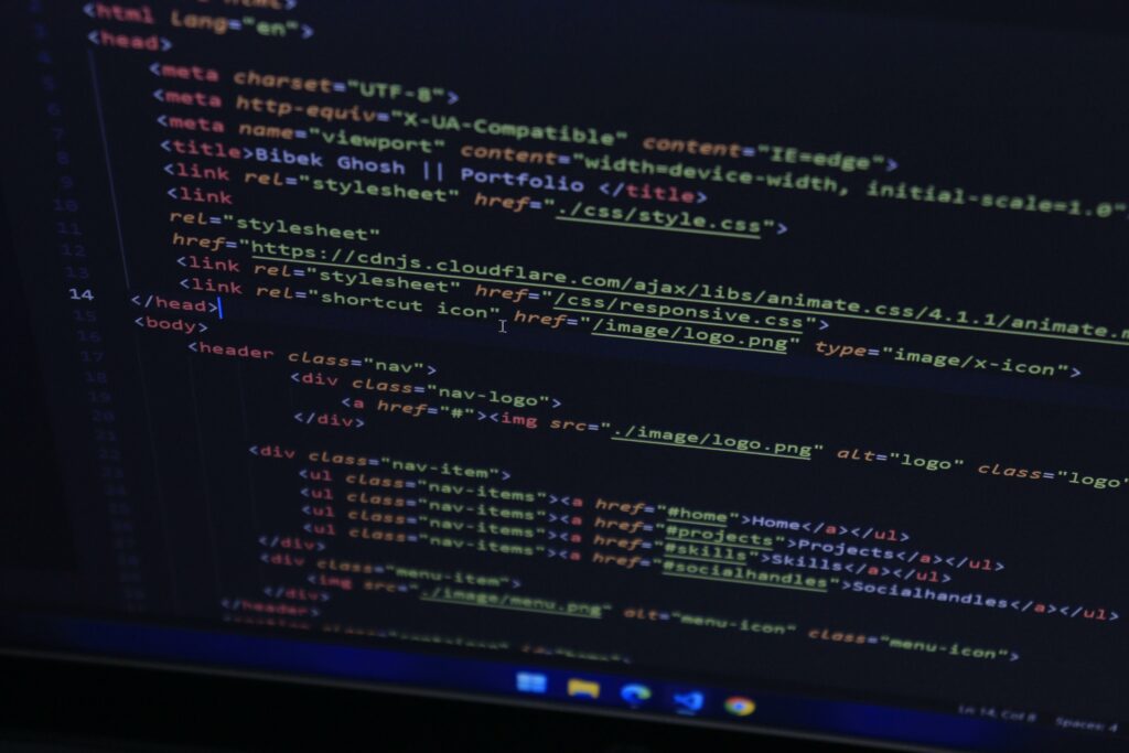 Poker bot software code on computer screen