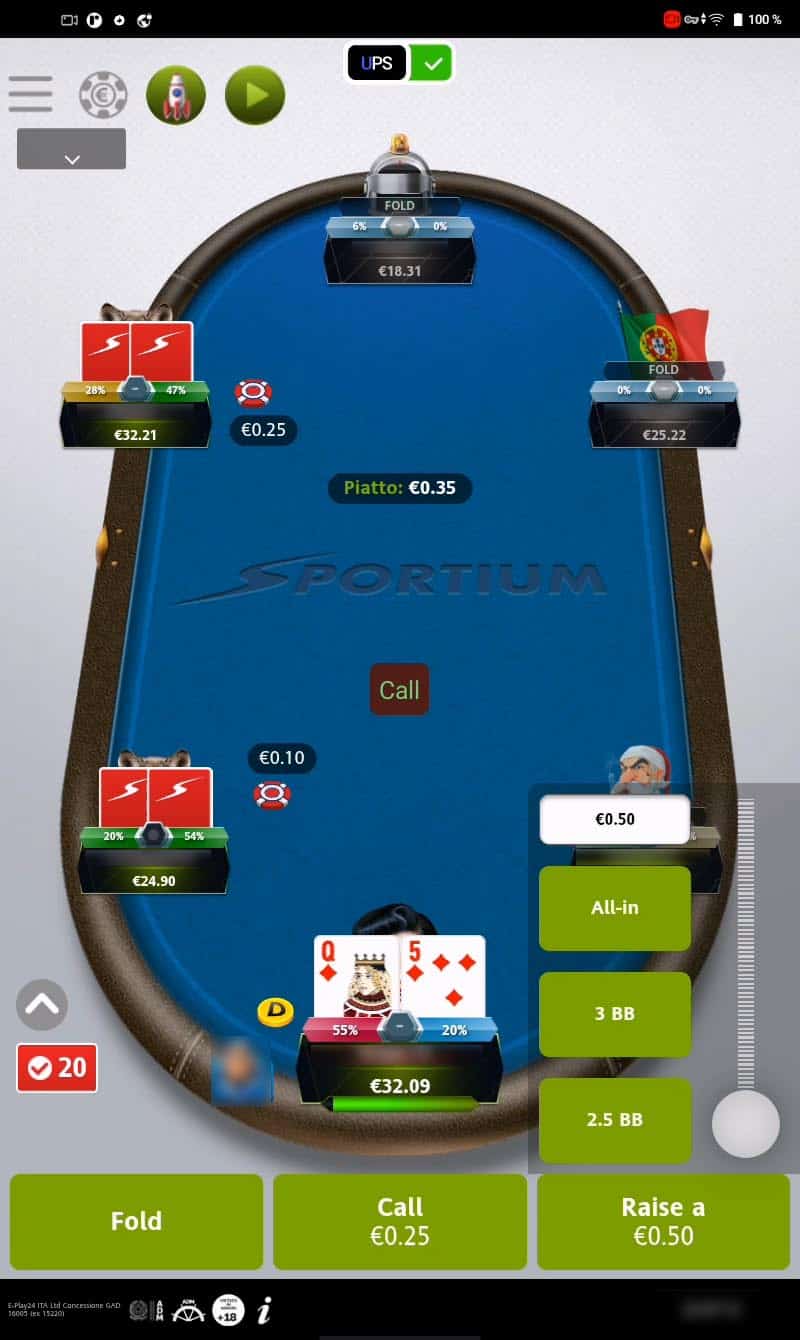 Sportium Poker Bot bot screenshot