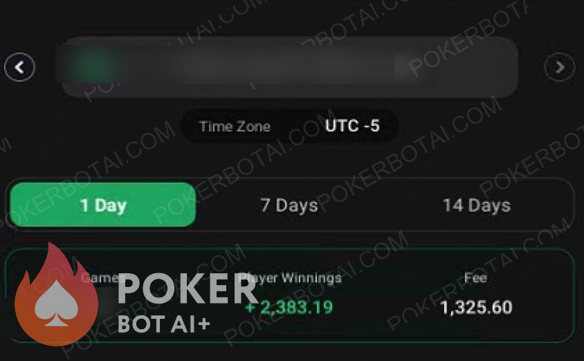 ClubGG bot — anonymized customer screenshot