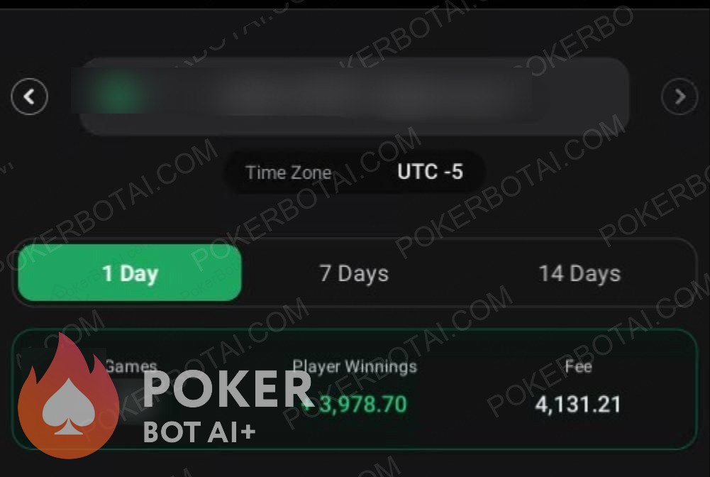 ClubGG bot — anonymized customer screenshot