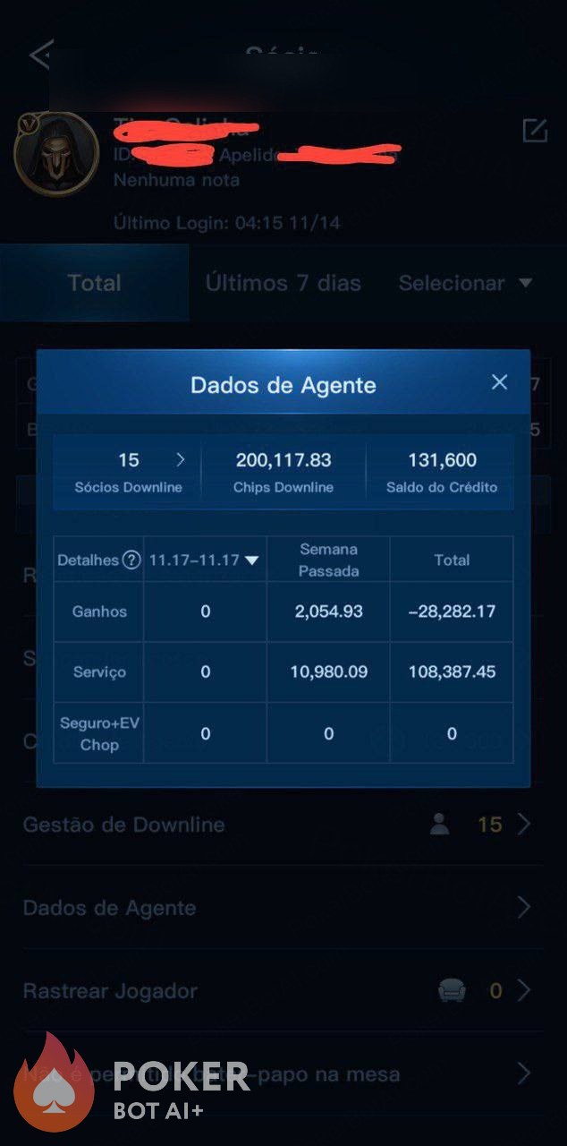 PokerBROS bot — anonymized customer screenshot