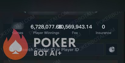 PokerMan bot — anonymized customer screenshot