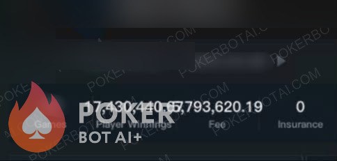 PokerMan bot — anonymized customer screenshot