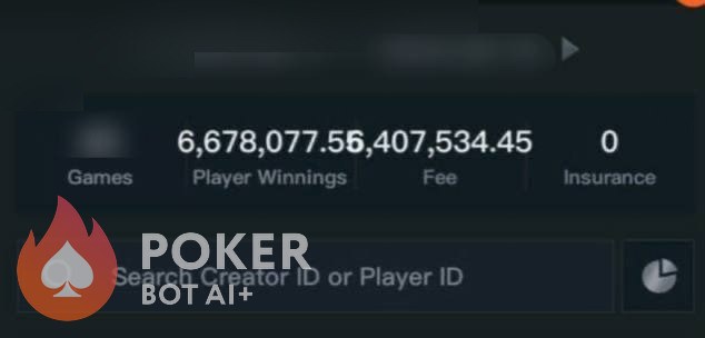 PPPoker bot — anonymized customer screenshot