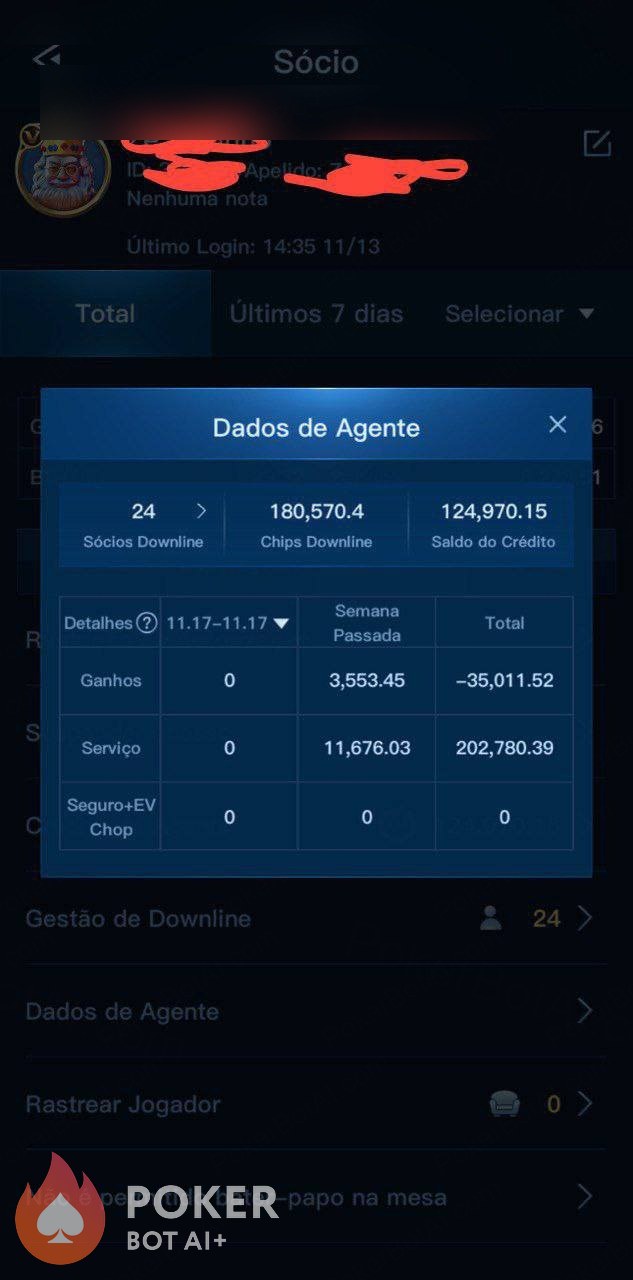 Suprema Poker bot — anonymized customer screenshot