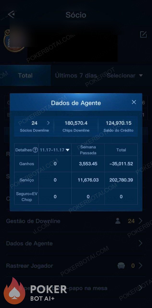 X-Poker bot — anonymized customer screenshot